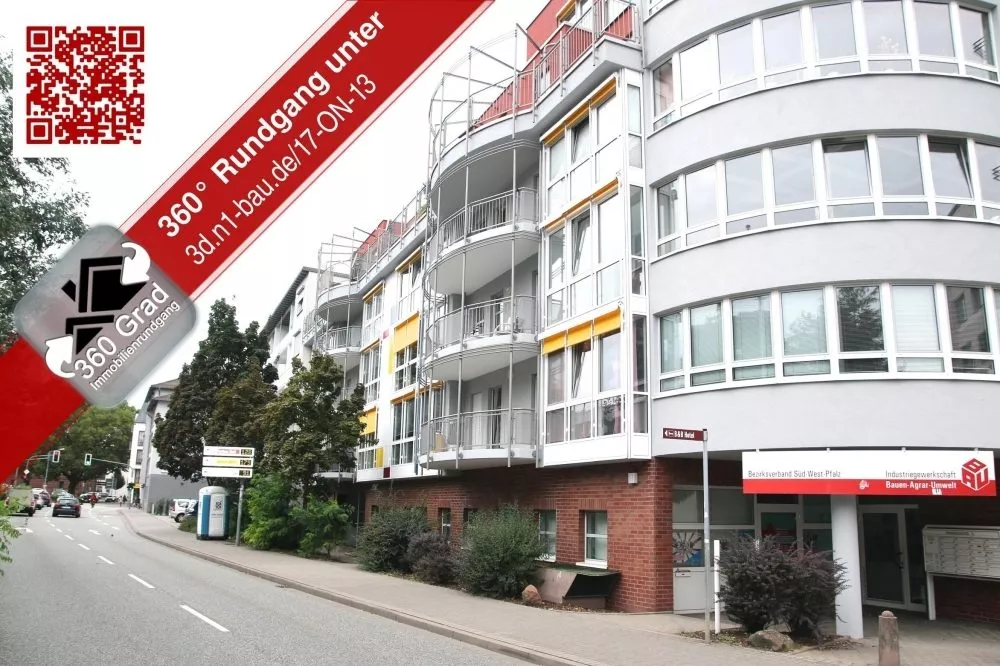 Titelbild Immobilienangebot - Kaiserslautern - Alle - RESERVIERT - Zentral gelegene 2-Zimmerwohnung in gepflegter Wohnanlage