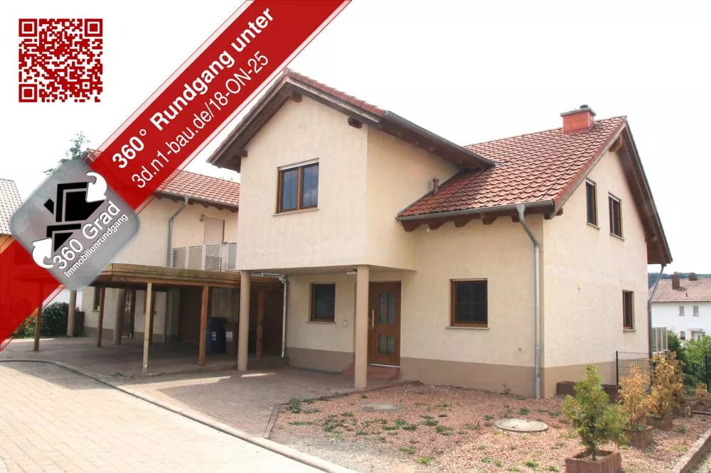 Immobilienangebot - Otterbach - Alle - Große Doppelhaushälfte mit Carprt, Garage, Garten und zwei Balkonen