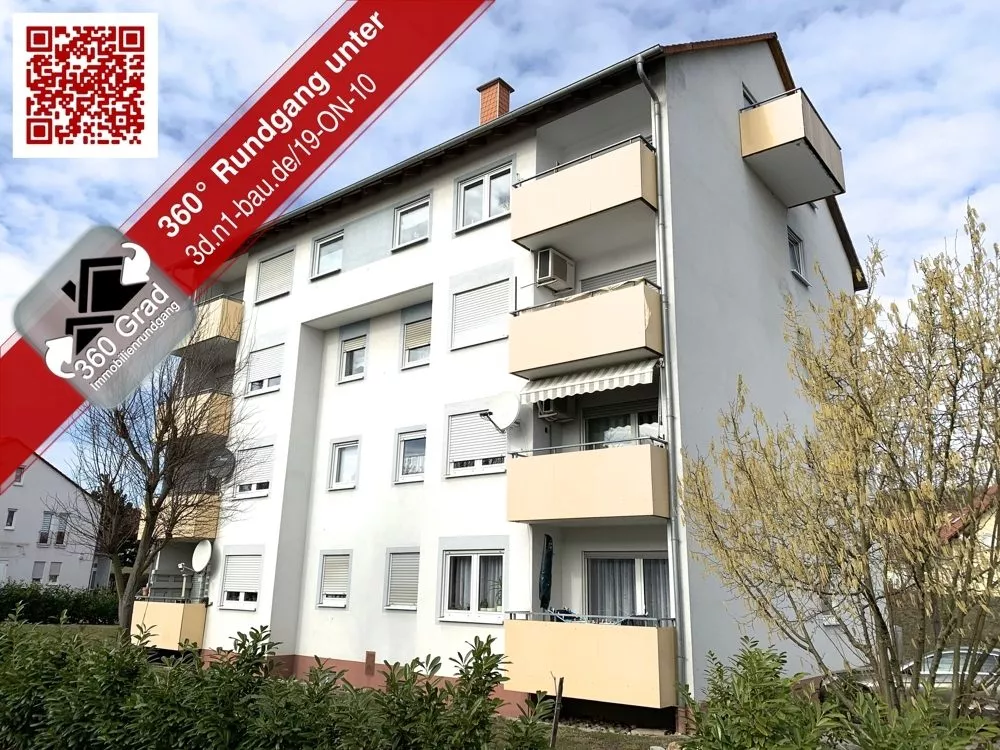 Immobilienangebot - Eisenberg (Pfalz) - Alle - Schön geschnittene 3-Zimmerwohnung mit Balkon im 10-Parteienhaus