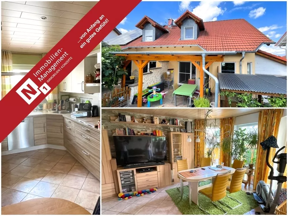 Immobilienangebot - Gau-Odernheim - Alle - 360°-Rundgang, unser Service für Sie - Moderne Doppelhaushälfte mit Garage in guter Wohngegend