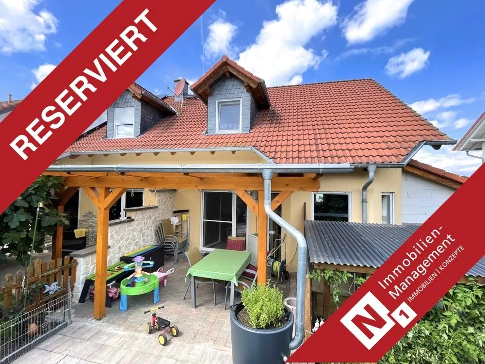 Immobilienangebot - Gau-Odernheim - Alle - 360°-Rundgang, unser Service für Sie - Moderne Doppelhaushälfte mit Garage in guter Wohngegend