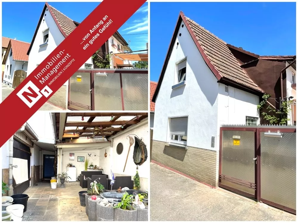 Immobilienangebot - Ludwigshafen am Rhein / Oggersheim - Alle - Einfamilienhaus mit Nebengebäuden und kleinem Garten