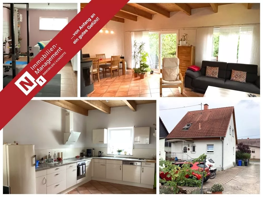 Immobilienangebot - Ebertsheim - Alle - 360°-Rundgang, unser Service Für Sie - Modernes Einfamilienhaus mit Garage und kleinem Garten