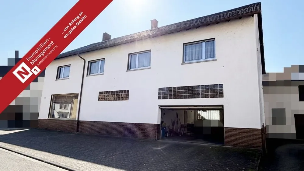 Immobilienangebot - Eßweiler - Alle - Großzügiges Ein- bis Zweifamilienhaus mit Garten, XXL-Garage und Ausbaureserve