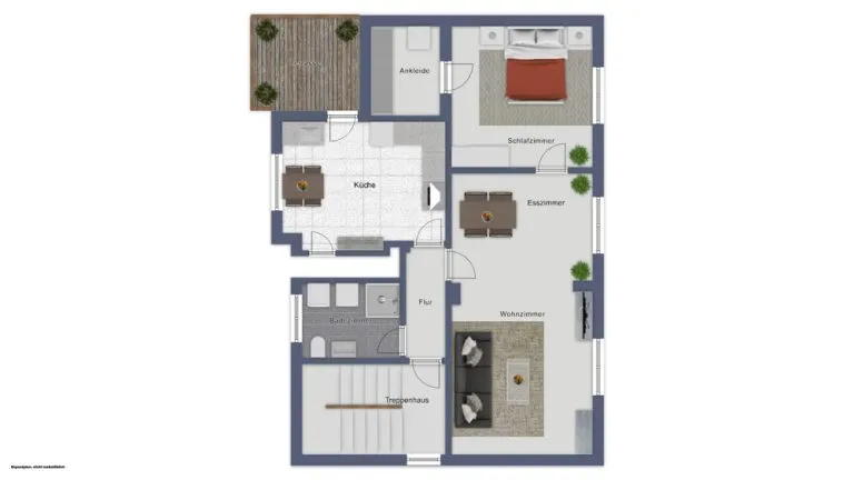 Immobilienangebot - Saarbrücken - Alle - Neuer Preis - Altbau-Dachgeschosswohnung mit Balkon im schönen Sankt Arnual