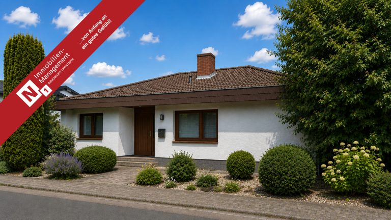 Immobilienangebot - Lohnsfeld - Alle - Viel Platz für meine Familie und mich - Bungalow mit Einliegerwohnung, Garage, Garten & 2 Terrassen
