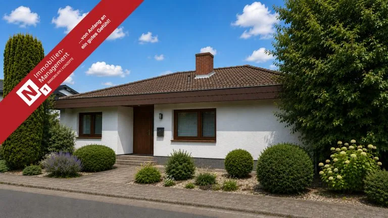 Immobilienangebot - Lohnsfeld - Alle - Viel Platz für meine Familie und mich - Bungalow mit Einliegerwohnung, Garage, Garten & 2 Terrassen
