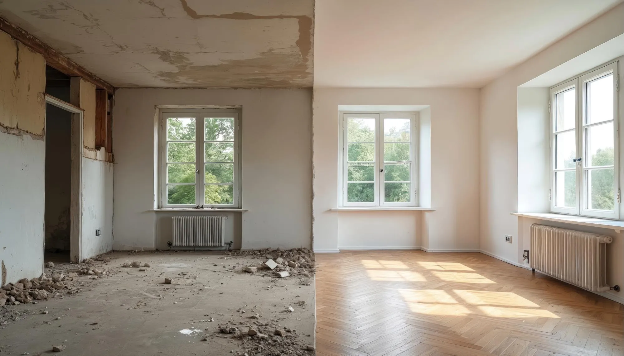 Renovierung vorher nachher